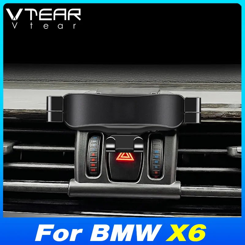 

Vtear Car Air Condition Vent Holder Navigator Screen Phone Mount Cover GPS Rotatable Hook Bracket Interior For BMW X6 2015-2022