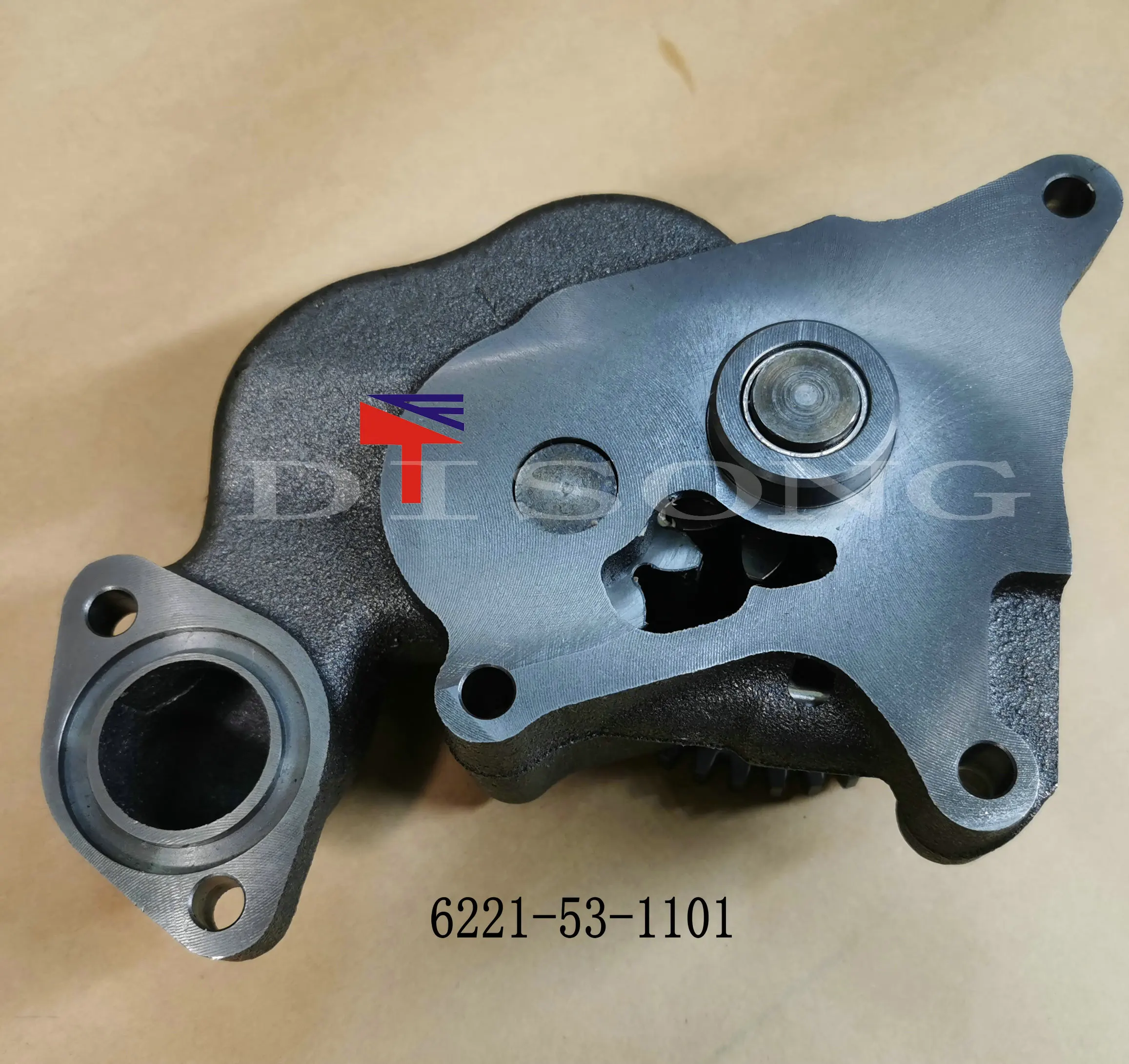 Machunery engine oil pump 6221-53-1101 for excavator PC300-5 PC300-6 wheelloader WA380-3 engine S6D108