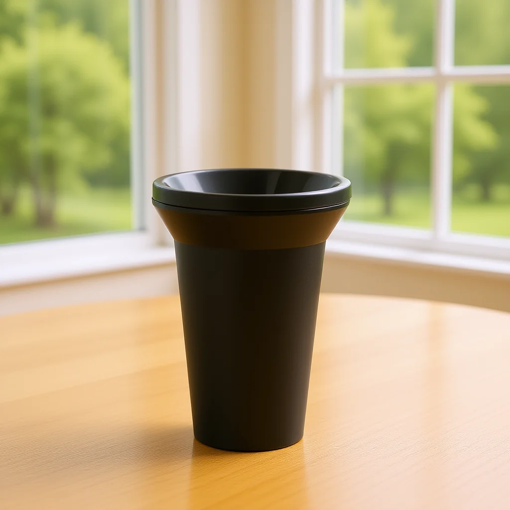 

Wine Tasting Spittoon Ice Bucket Black 6.48x4.79x4.79in PP Material Round Portable Dump Bucket for Home Bar Restaurant Use