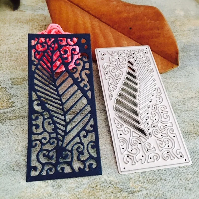 Leaf Frame Metal Cutting Dies Stencils Die Cut for DIY Scrapbooking Album Paper Card Embossing