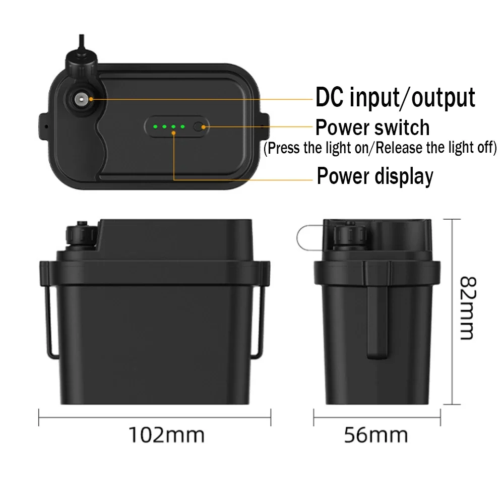 Waterproof IP67 18650 battery 12V Lithium Li ion Dust proof Battery pack For Fishing lights Bicycle lights outdoor sound Battery