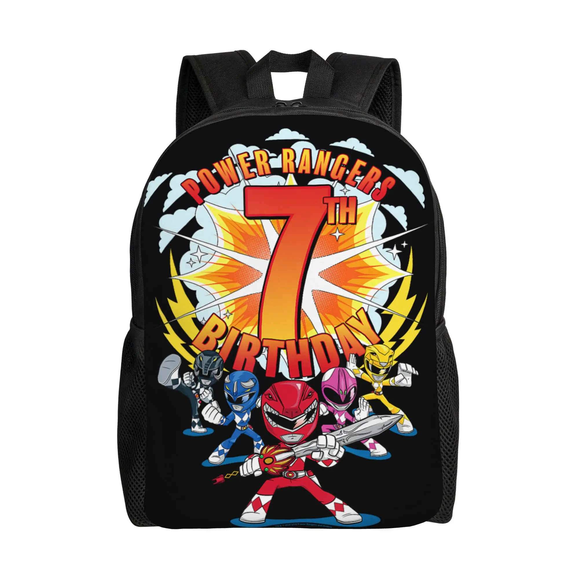 Mochilas Bandai Power Rangers Awesome 7th Birthday Mini Action Daypack, mochila para el trabajo, oficina, mochila retro lavable