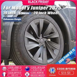 YIKUN 4PCS Wheel Cover for Tesla Model Y Juniper 19 Inch Performance Crossflow Wheel Replacemen Hubcap Full Rim Accessories 2025