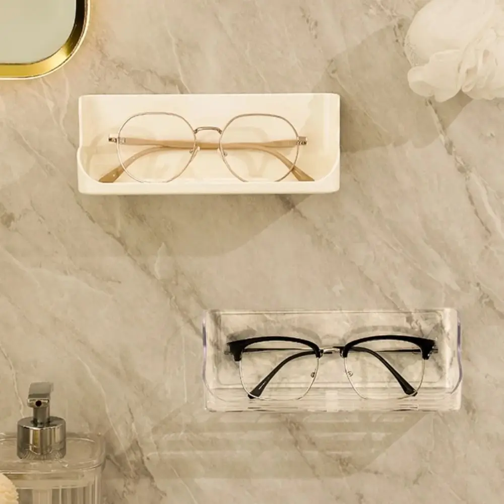 

Настенный органайзер для очков, компактный держатель для хранения очков без перфорации, многофункциональный дисплей, стеллаж для хранения в ванной комнате
