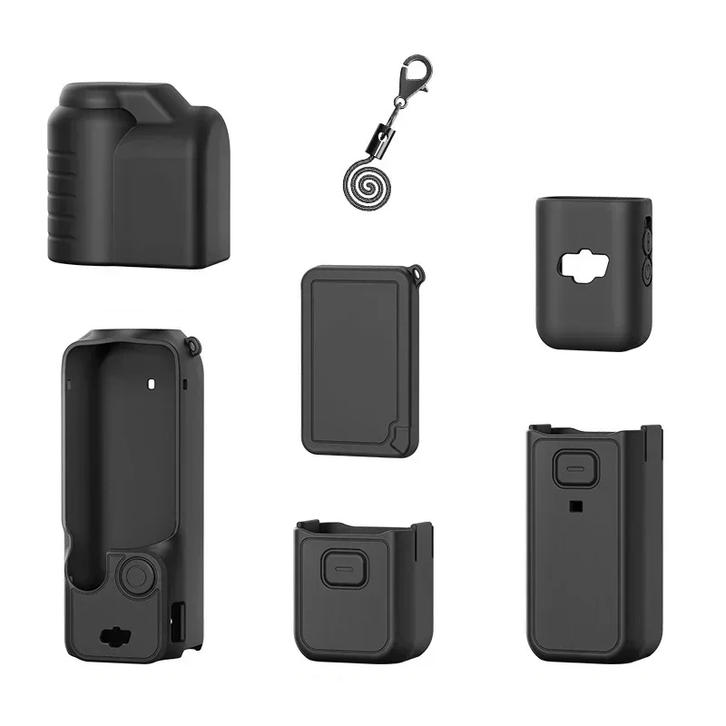 Stylish Silicone Protective Cover for DJI for Pocket 3 Scratch resistant Comfortable Grip Lens Protection