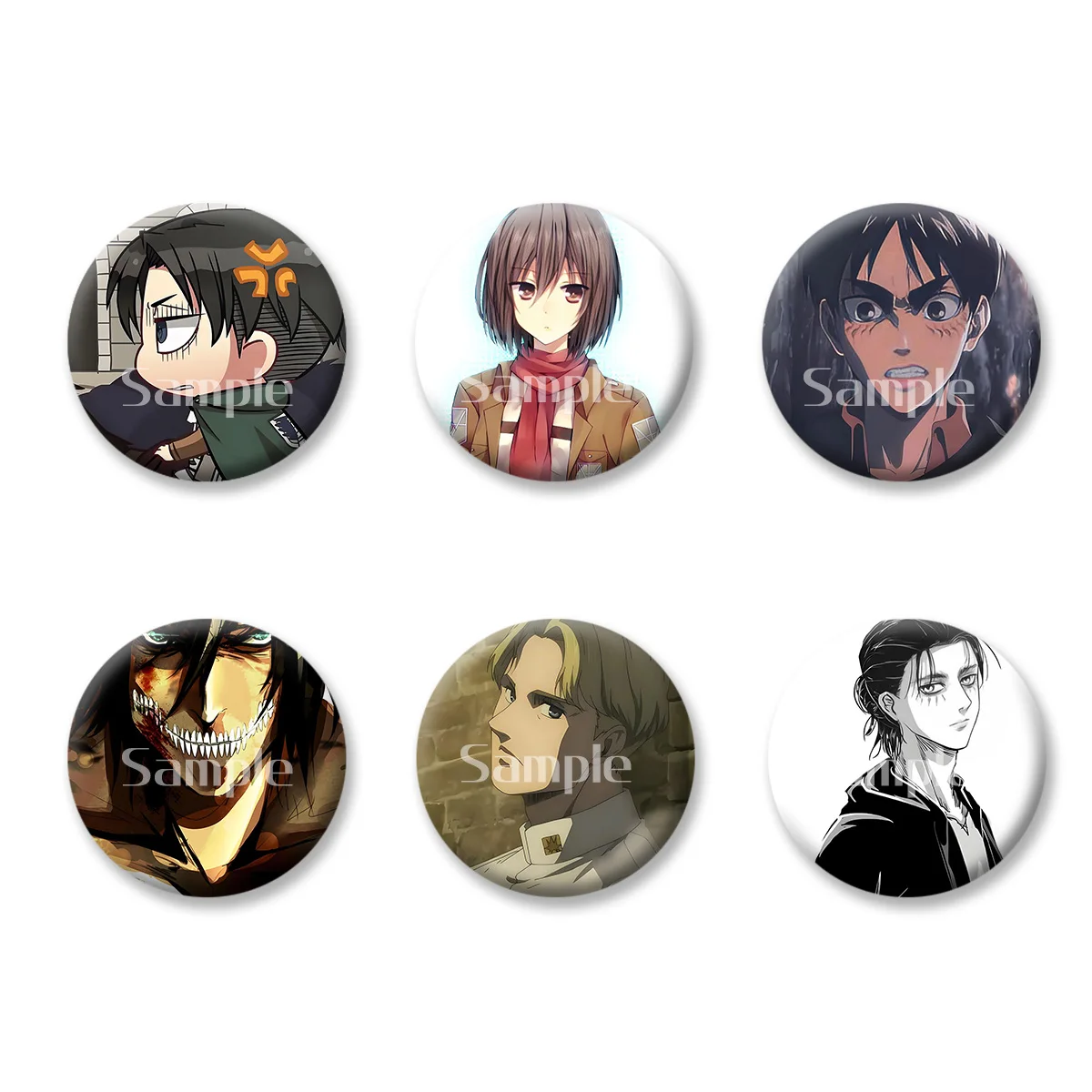 

Original Anime Peripherals Cartoon Role Flash Badge Keychains Makeup Mirror Fridge Magnet ACG Goods Game Peripherals Toy Gift