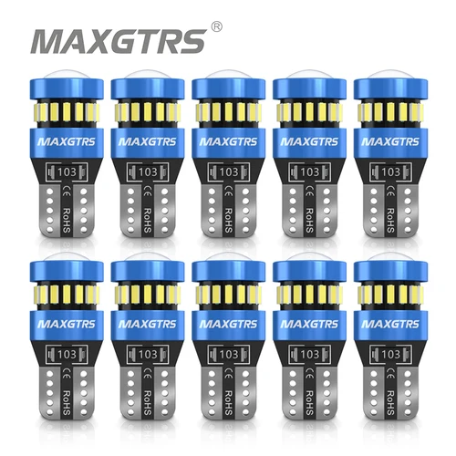 10 Uds W5W T10 luces LED Canbus luces de coche sin errores para Peugeot 4008 307 206 308 407 207 3008 2008 Audi A3 A4 A6 A8 B6 B8 lámpara