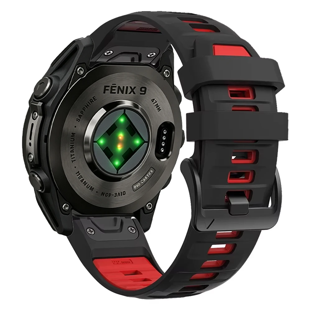 Quick Fit 20mm 22mm 26mm Silicone Strap for Garmin Fenix 9 Pro/9/8 Quatix 8/Tactix8 Bracelet Wristband for Garmin Forerunner 970