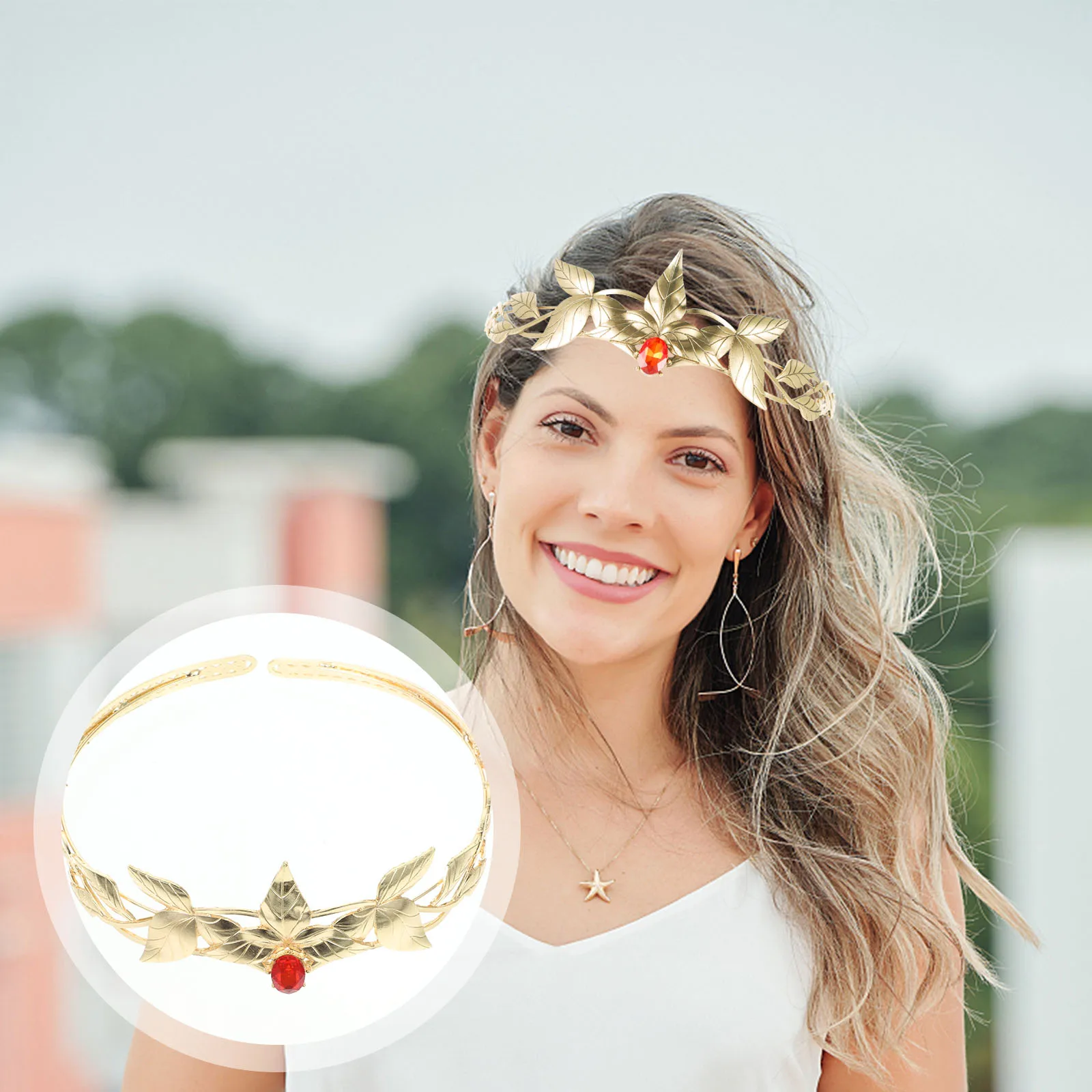 

Crystal Headband For Women Bridal Wedding Fairy Costume Hair Accessories Lightweight Elegant Decorative Headpiece