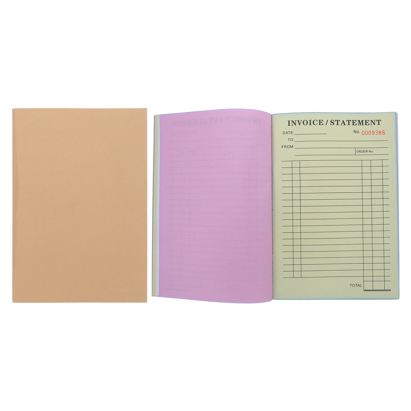 2 قطعة لوحة الفاتورة الورقية 8.25 "X 5.7" كتاب فاتورة الأعمال المكررة لأشكال طلب العمل المقاولين إيصالات تقديمة صغيرة