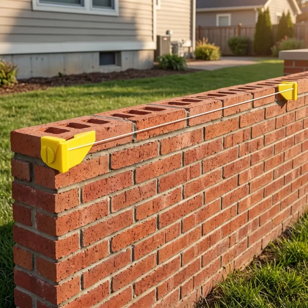 Anchor Yellow Brick Line Anchor Reusable Easy To Use Masonry Tool Sturdy Unique Angle Bracket Construction