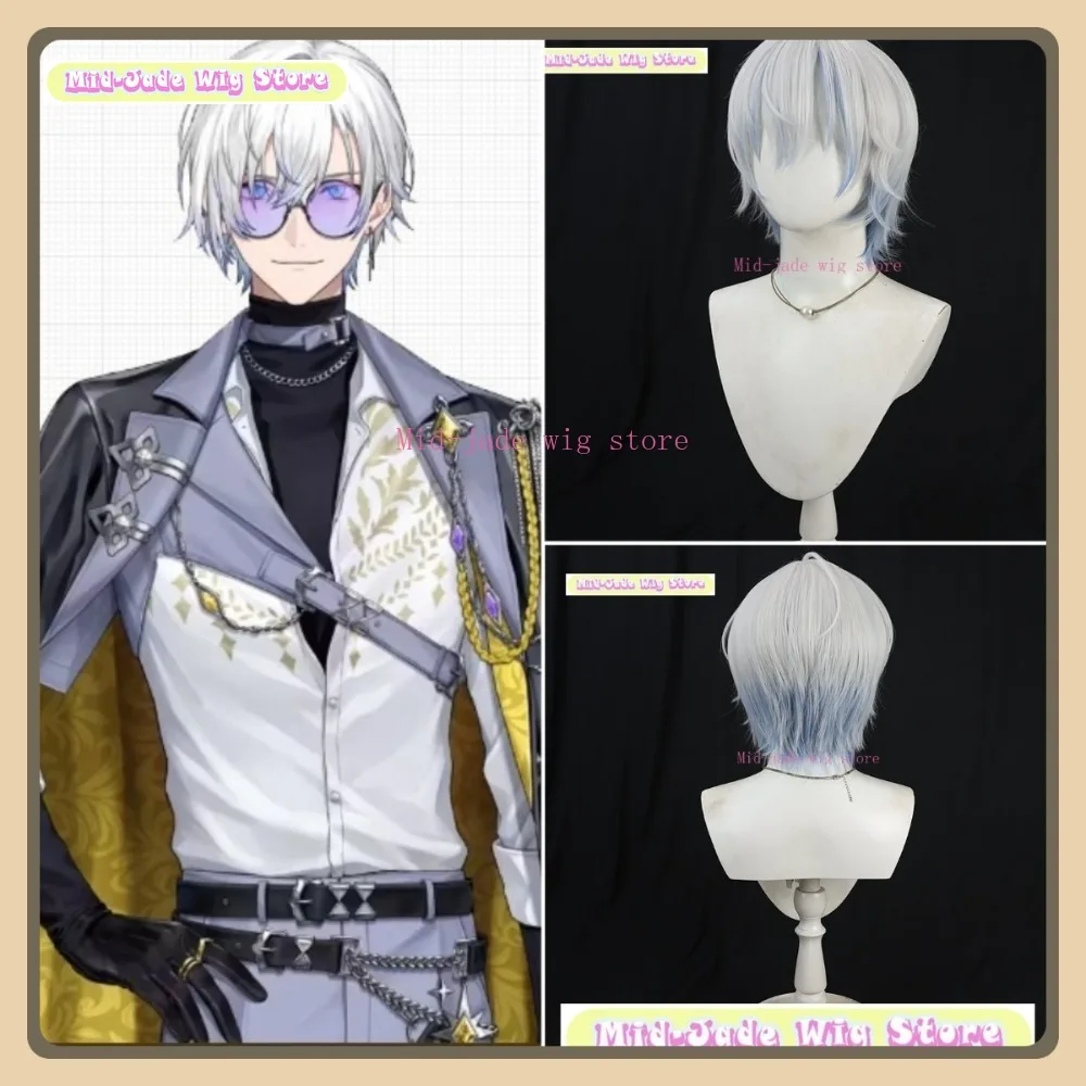 

Mid-jade Wig Store NIJISANJI EN Kaela Kovalskia Cosplay Wig Anime Game Role-playing Halloween Party Synthetic Wig