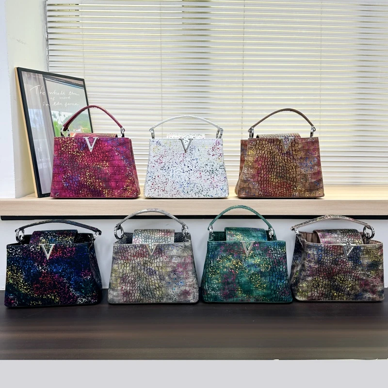 

Unique Trendy Designer Crossbody Diaper Bag Women's Elegant Handbag Chic Textured Tote Shoulder Bag