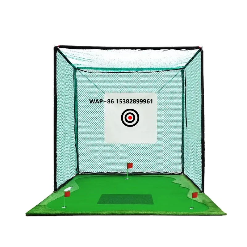 

Heavy Duty Golf Hitting Net 3x3 Driving Practice Golf Cage Simulator Golf Training Net