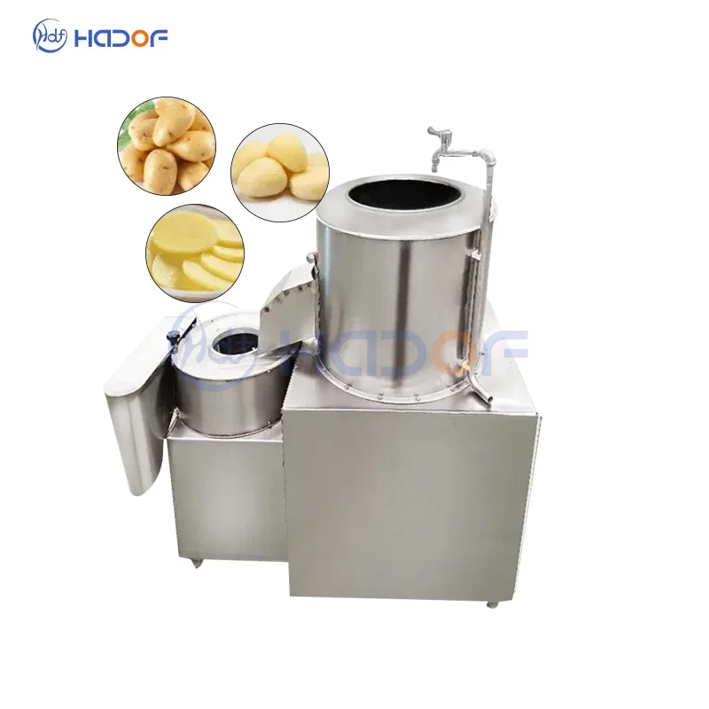 Industrial Automatic Peeling Machine For Mango Cassava Potato Fruit & Vegetable Washing Equipment