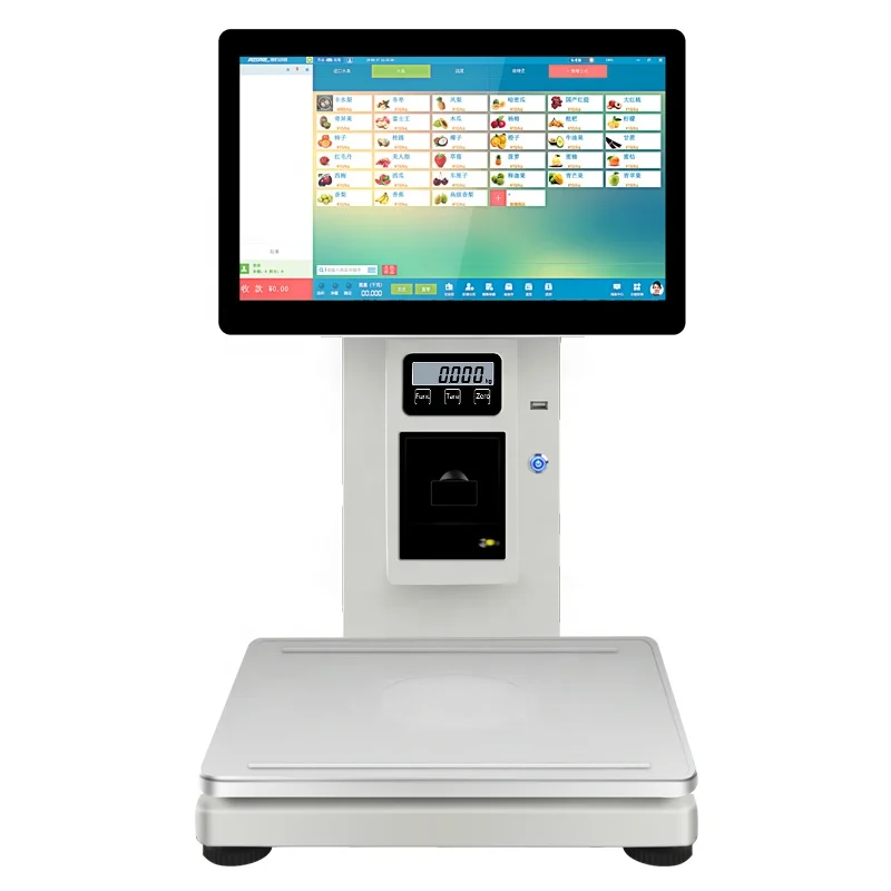 

Supermarket Must - Have: 15/30 kg Digital Weighing POS Scale with Barcode Label Printing