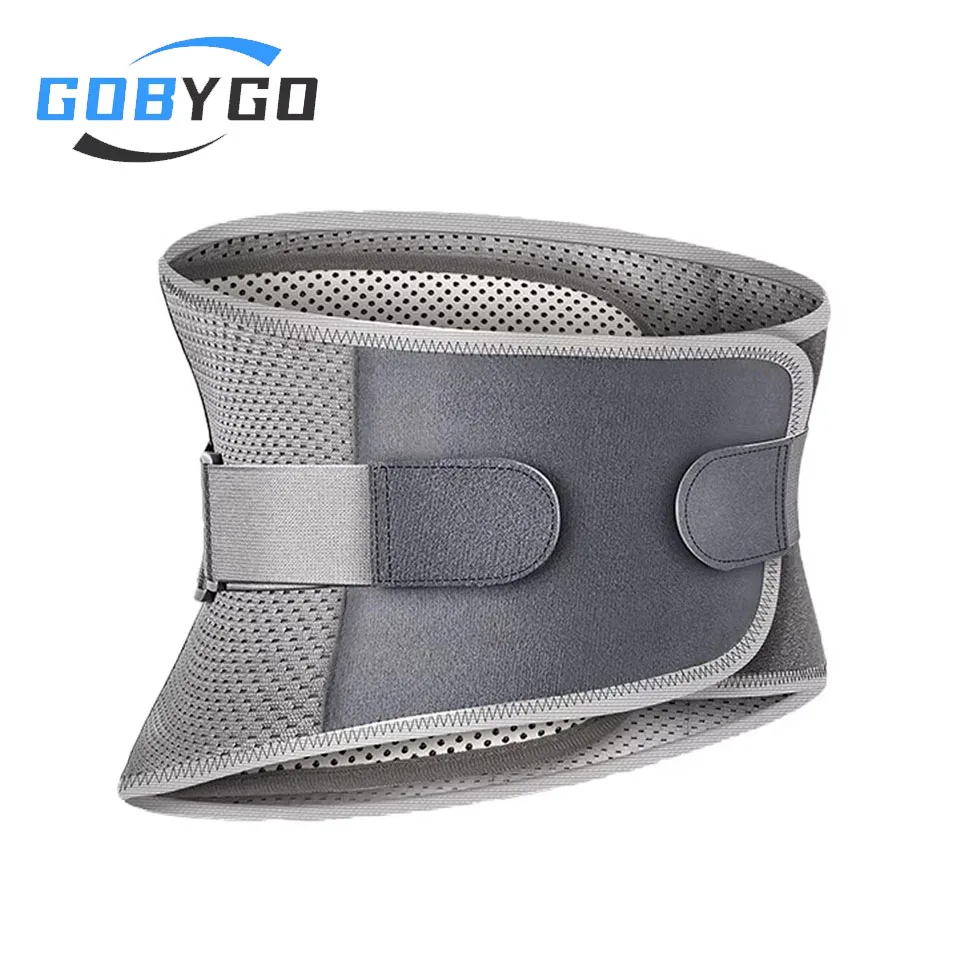 GOBYGO Self-heating Lumbar Support Breathable Steel Plate Support Cross-pressure Lumbar Support  Muscle Strain Sports Injury