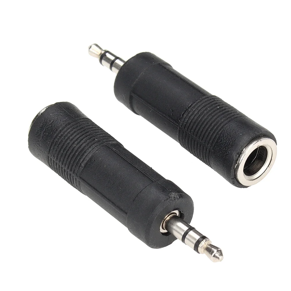 2000 قطعة محول الصوت 3.5 مللي متر ذكر إلى 6.35 مللي متر أنثى سماعة جاك Aux موصل ميكروفون محول