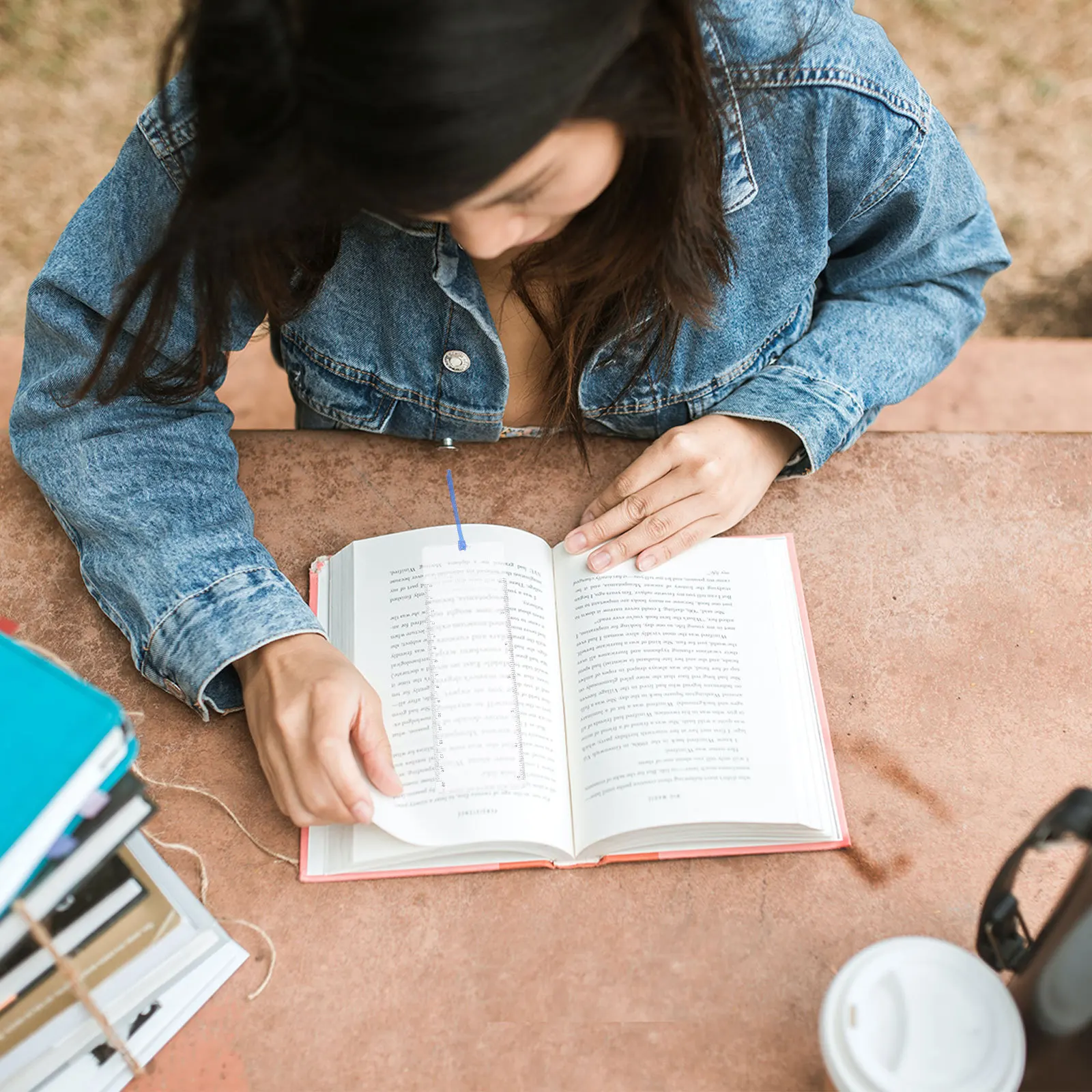 4 قطعة المكبر المرجعي 3X المحمولة بولي كلوريد الفينيل بطاقة الائتمان حجم القراءة العدسة المدمج في حاكم لقياس الصور النصية عدسة فريسنل #2