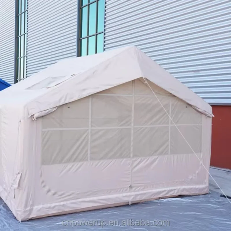 XMSJ Luxury Quick Setup Inflatable Camping Tent 420D Oxford One Bedroom Design Foldable Portable 5-6 People Capacity Outdoor