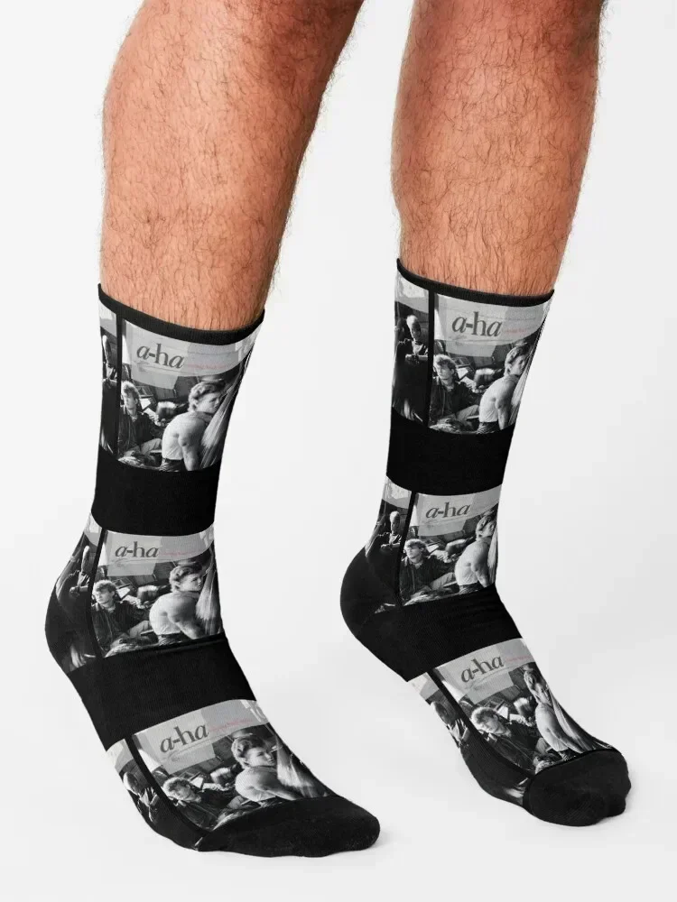 A-Ha Hunting High And Low - Take on Me Gift For Fans, For Men and Women, Gift Halloween Day, Thanksgiving, Christmas Day Socks