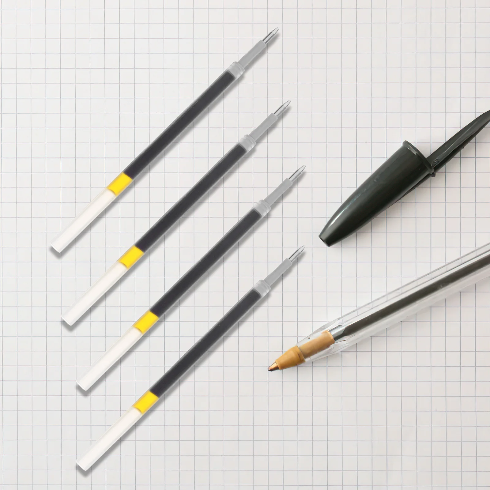 

60 шт., сменные стержни для гелевых ручек с тонким наконечником, сменные стержни для письма с гладким потоком, герметичные стержни для ежедневного письма, офисного использования