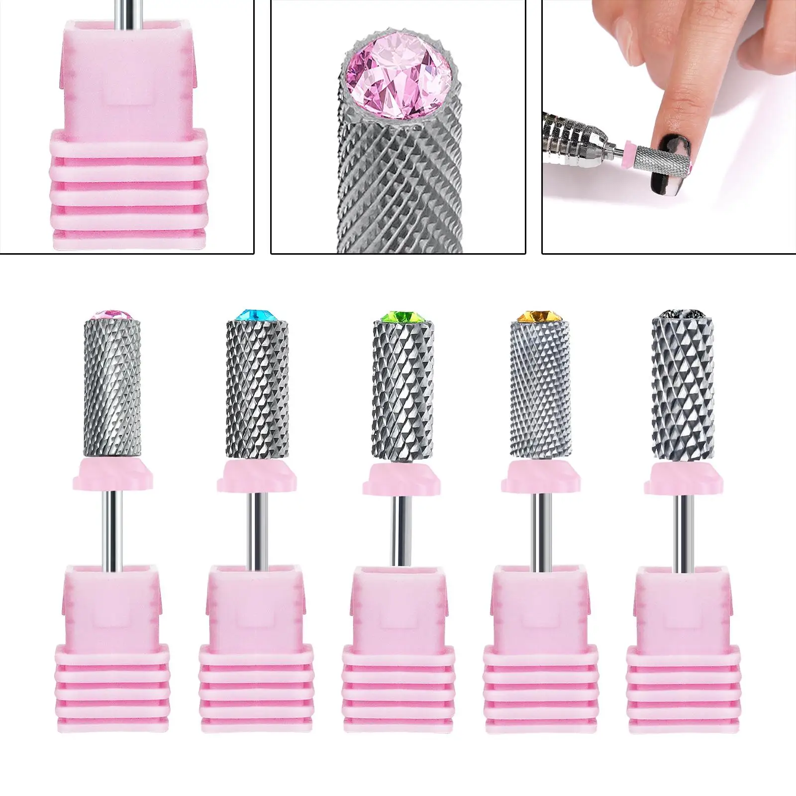 Nail Drill Bit Replacement Parts Cuticle Remover Bit Manicure Tool for Acrylic Gel Nails Cuticle Polishing Salon Use