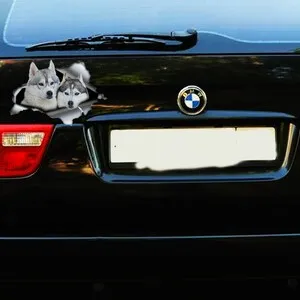 Siberian Husky sticker , car decoration, car sticker , Vinyl decal, siberian husky decal