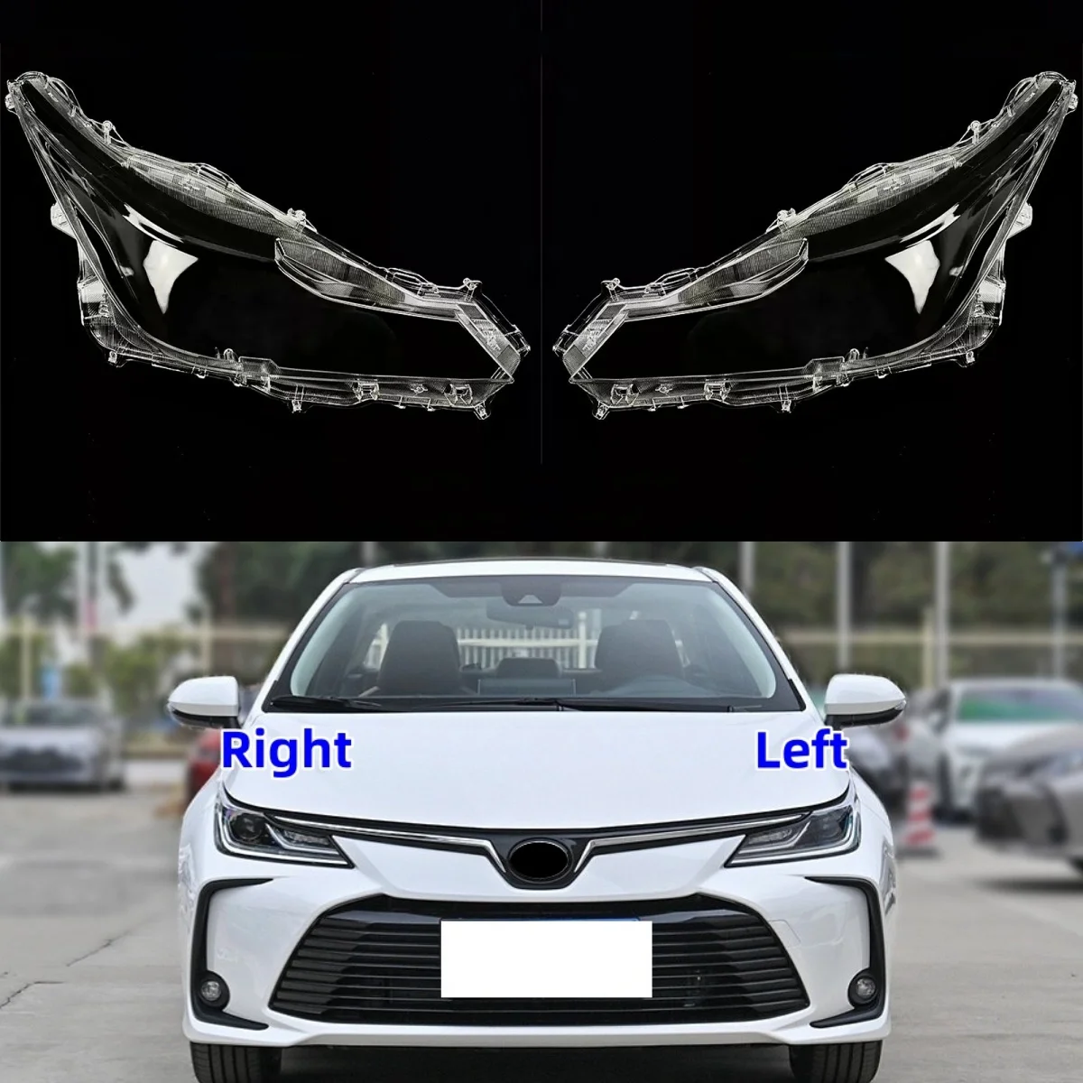

For Toyota Corolla 2019 2020 2021 2022 2023 Car Front Headlamp Cover Transparent Headlight Lampshade Car Accessories