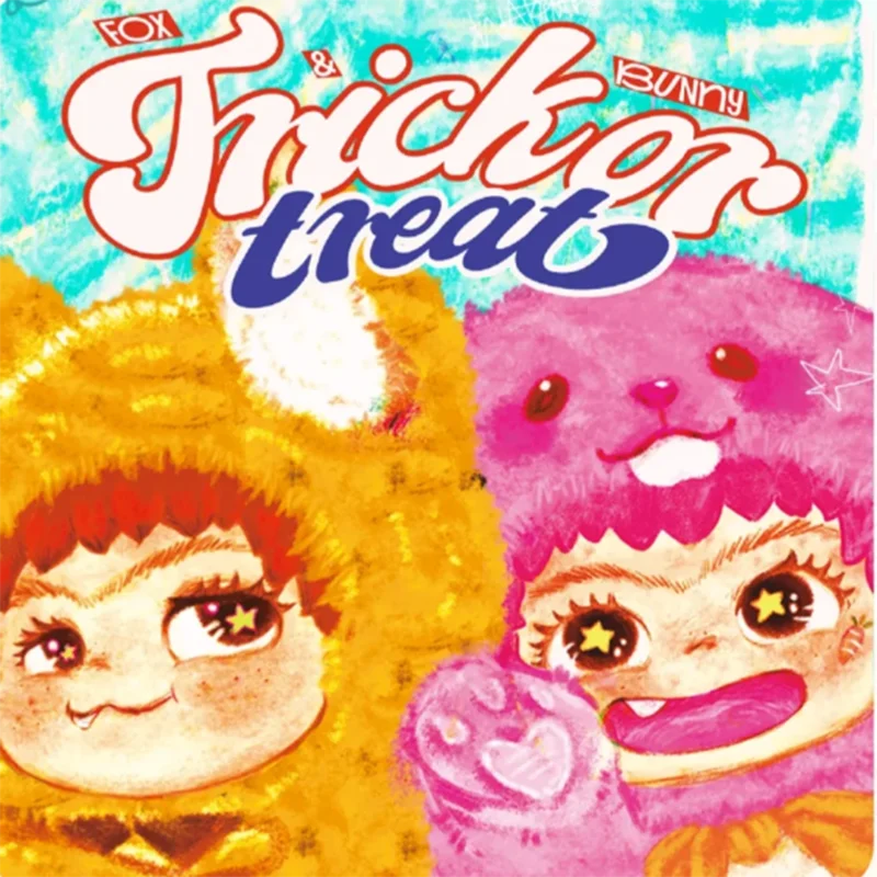 

New WAKUKU Fox & Bunny Mischief Calendar Series Blind Box Kawaii Collectible Doll Figures Desk Decor Surprise Gift