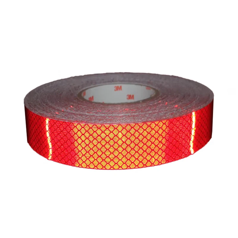 3M 4092 الماس الأحمر الصف عاكس ملصق كامل المنشور فيلم سيارة الدراجة EV تحذير السلامة الشريط