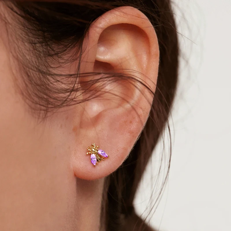 Minimalistyczne proste Ins fioletowy kolor kropla wody/krzyż/prostokątny wisiorek kolczyki koła dla kobiet moda biżuteria Aretes hurtownia — zdjęcie 6