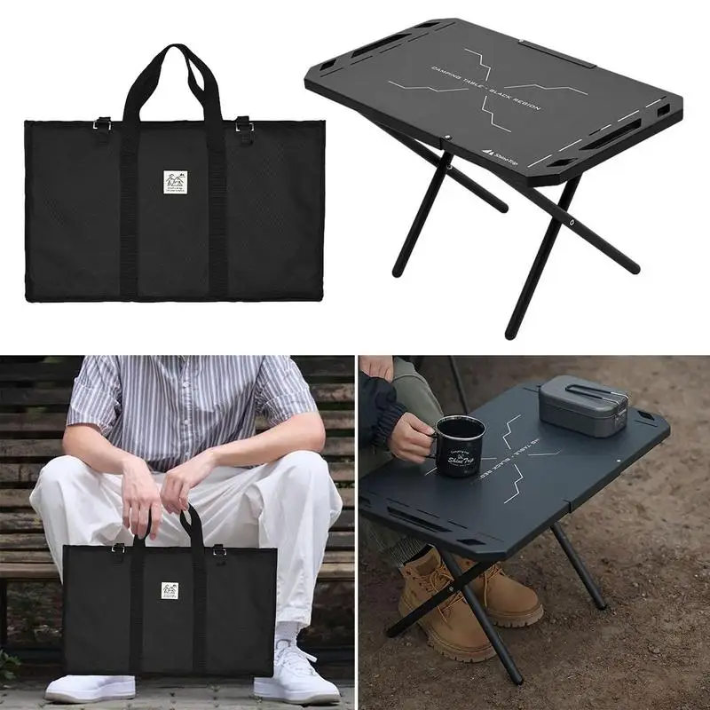 Imagem -03 - Alumínio Folding Camping Table Mesa Leve Bbq Mesas de Piquenique High Load-bearing Workstation Camping Suprimentos Aço Inoxidável