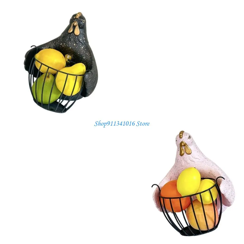  Whimsical Chicken Themed Storage Bin For Weddings Bucolic Iron Materials Home Gathering