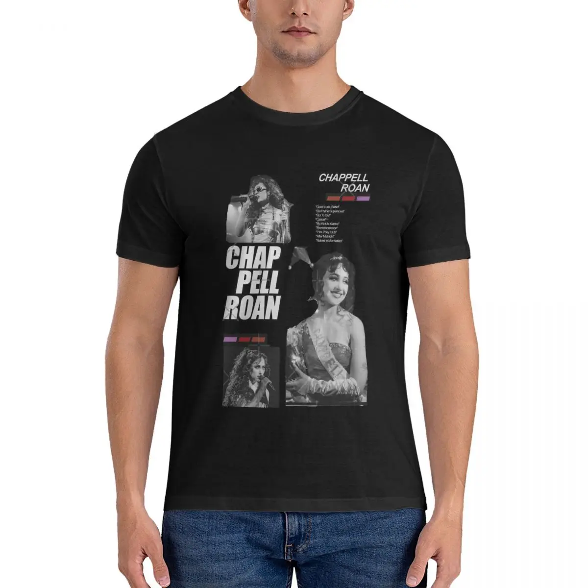 CHAPPELL ROAN ICON UNIVERSE T Shirt for Men Cotton Awesome T-Shirts Crewneck Tees Short Sleeve Tops Graphic official-website