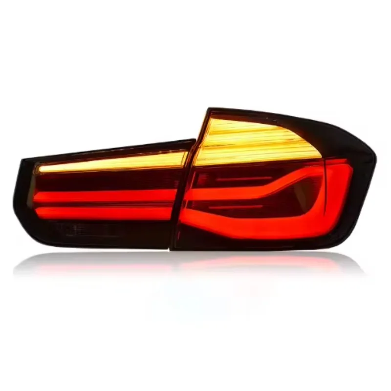 for 3 Series  F30 F35 318i 320i 330i Tail Lights Round LED Tail Lights Complete Assembly Red Clear Lens Modern Style