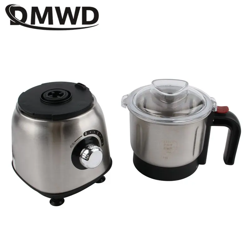 DMWD 600G Household Pulverizer Mini Stainless Steel Grinder Electric Coffee Bean Grinding Machine Grain Spice Crusher 110V 220V