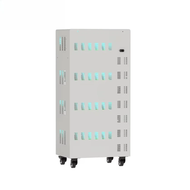Fast Pd Fast Charging Cabinet Aluminum Alloy Laptop Tablet Pad Storage Charging Station Cart