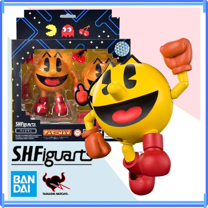 Bandai Original In Stock Shf Pac-Man Shfiguarts Pacman Anime Action Model Children's Boxed Toys Ornaments Gift Genuine