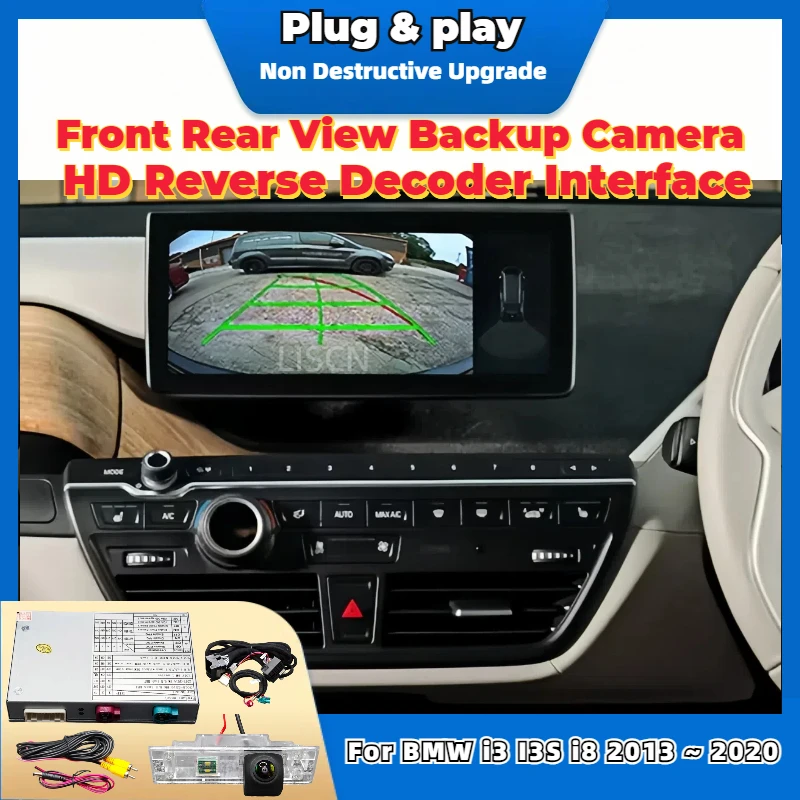 Reverse Camera For BMW i3 I3S i8 2013 ~ 2020 OEM Screen Update Front Rear View Camera No Need Programming