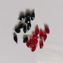 10 Pcs 8x12 Mm Black, Red, Crystal Stone Accessories, Bracelets, Necklaces, Earrings, DIY Handmade Jewelry Accessories