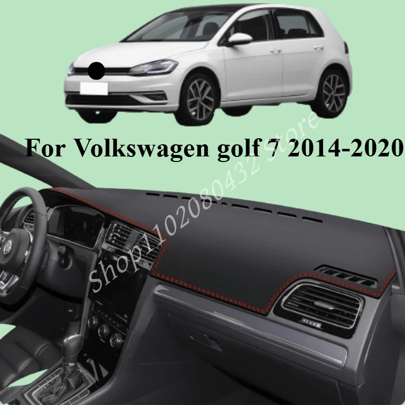 

LHD Dashmat Dashboard Cover Pad Dash Mat Anti-Slip Carpet Accessories For Volkswagen golf 7 2014-2020
