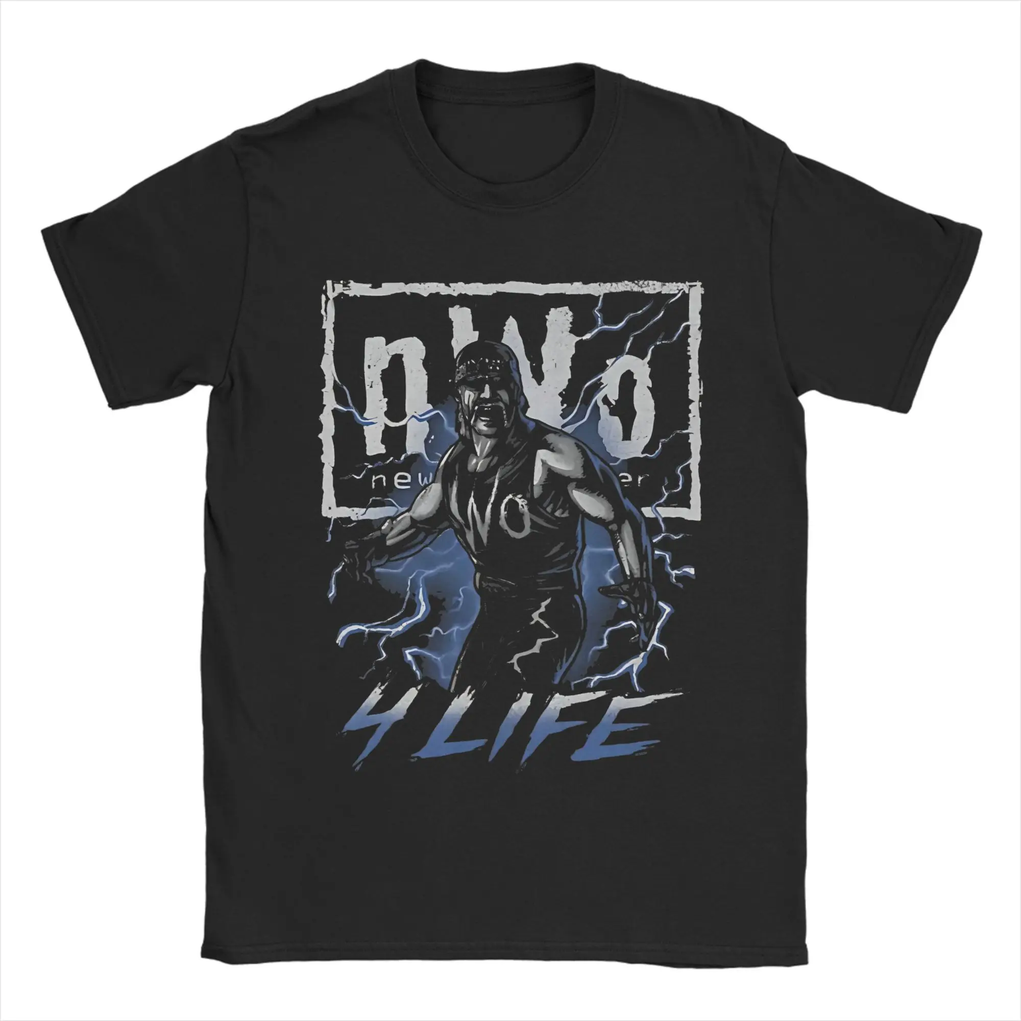 Casual Hulk Hogan NWO 4 Life Tshirt For Men Women Round Neck Short Sleeve Clothes Cotton Summer Top Tee