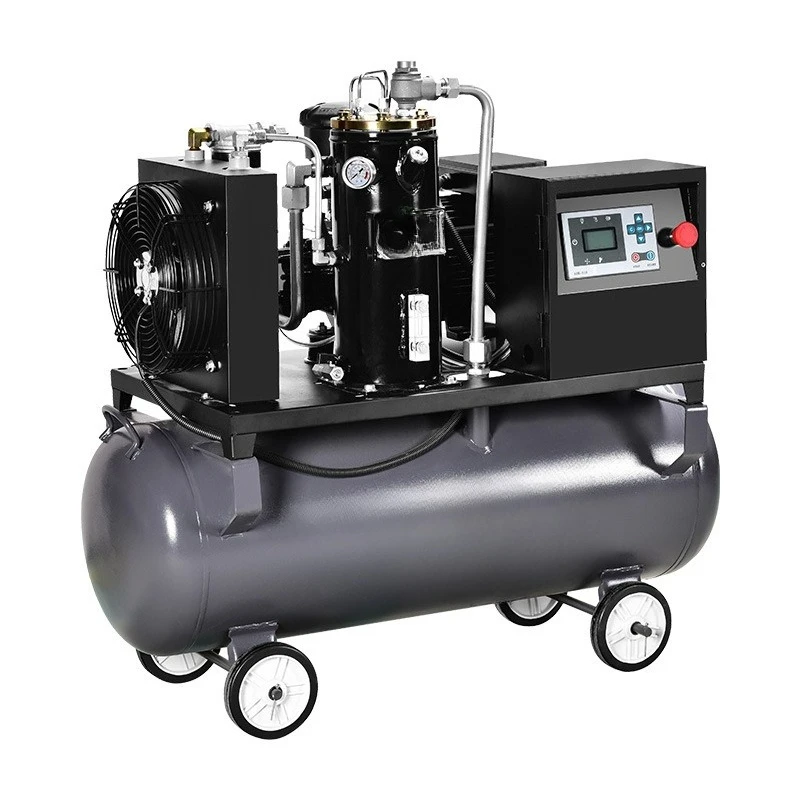 Mobile screw air compressor, frequency conversion, energy saving, low noise high pressure air pump