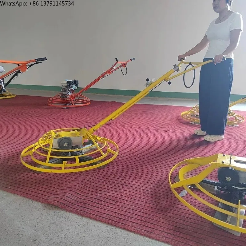 Hand-Pushed Concrete Helicopter Power Trowel for Concrete Leveling Working Diameter 100cm  Engine Concrete Power Trowel