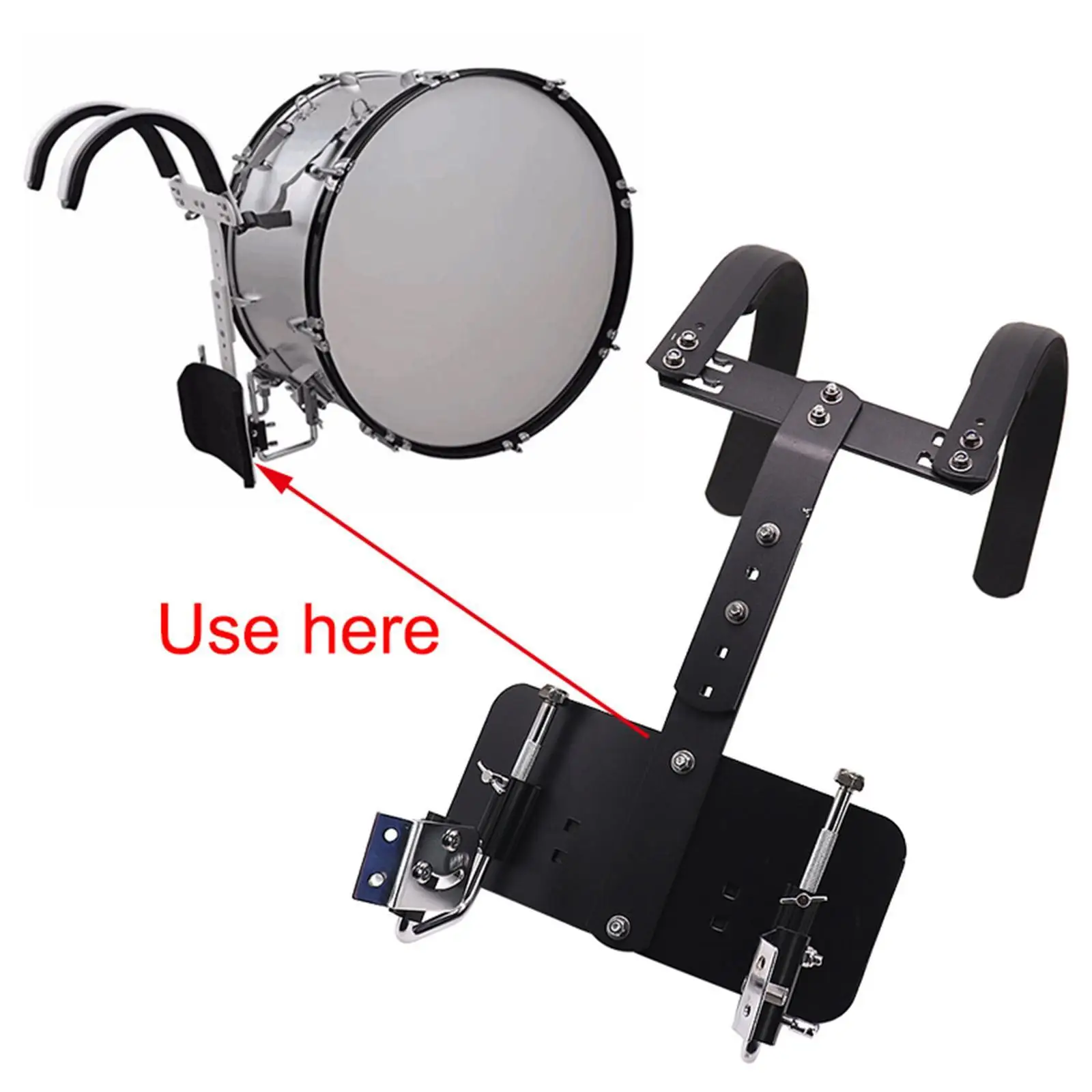 

Snare Drum Carrier, Holder Practical Support System, Snare Drum Harness, Percussion Accessory Percussion Instrument Supplies