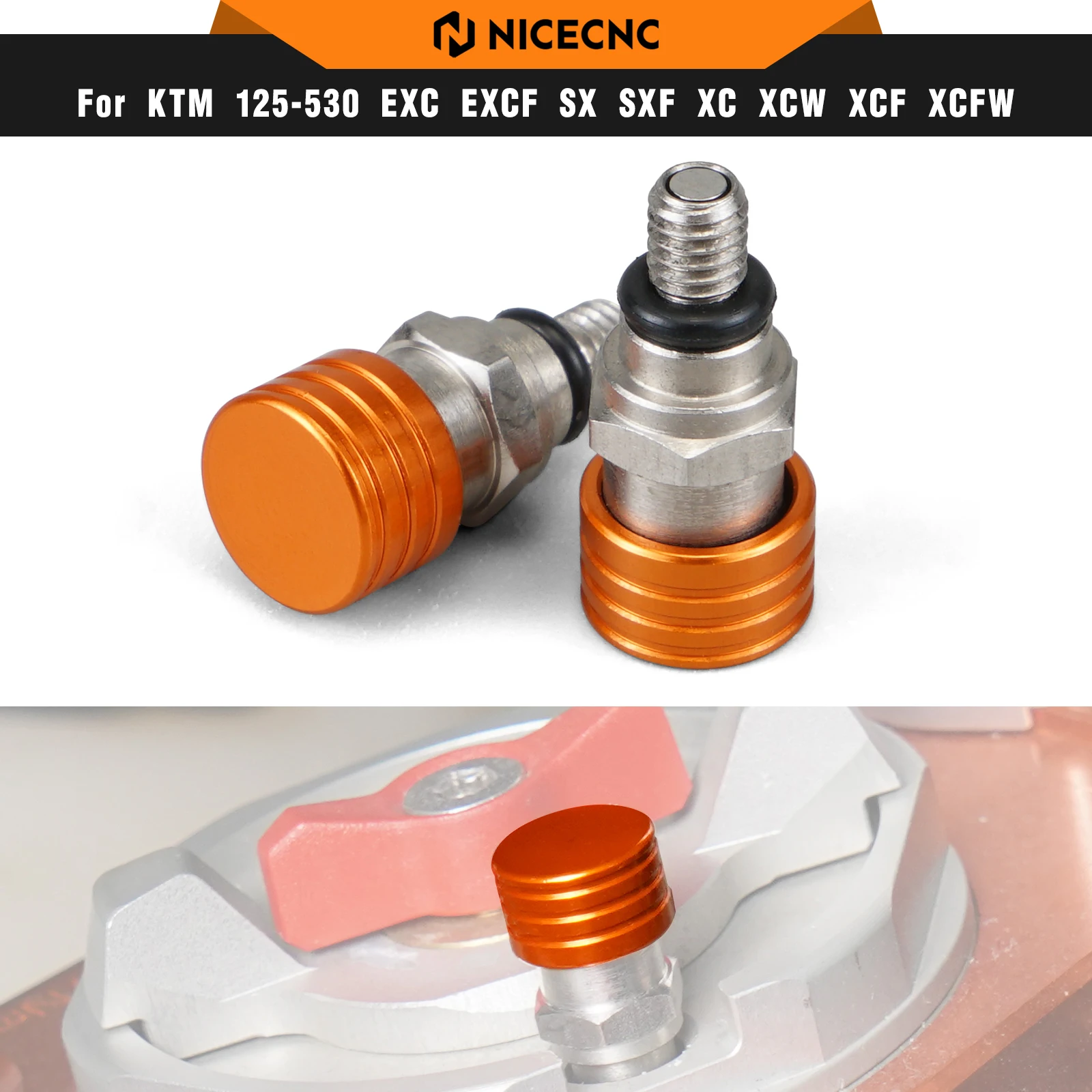 M4x0.7 Fork Air Bleeder Valves For KTM EXC 300 SX 125 250 XC 350 SXF 450 690 Enduro R SMC R 990 Adventure For Husqvarna For Beta