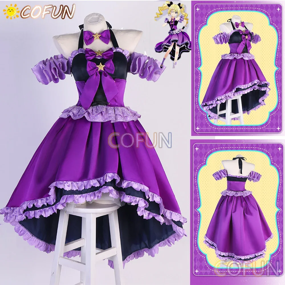 COFUN Shugo Chara Tsukiyomi Utau Cosplay Costume Anime Women Lovely Outfits Gorgeous Dress Clothes Role Play Halloween