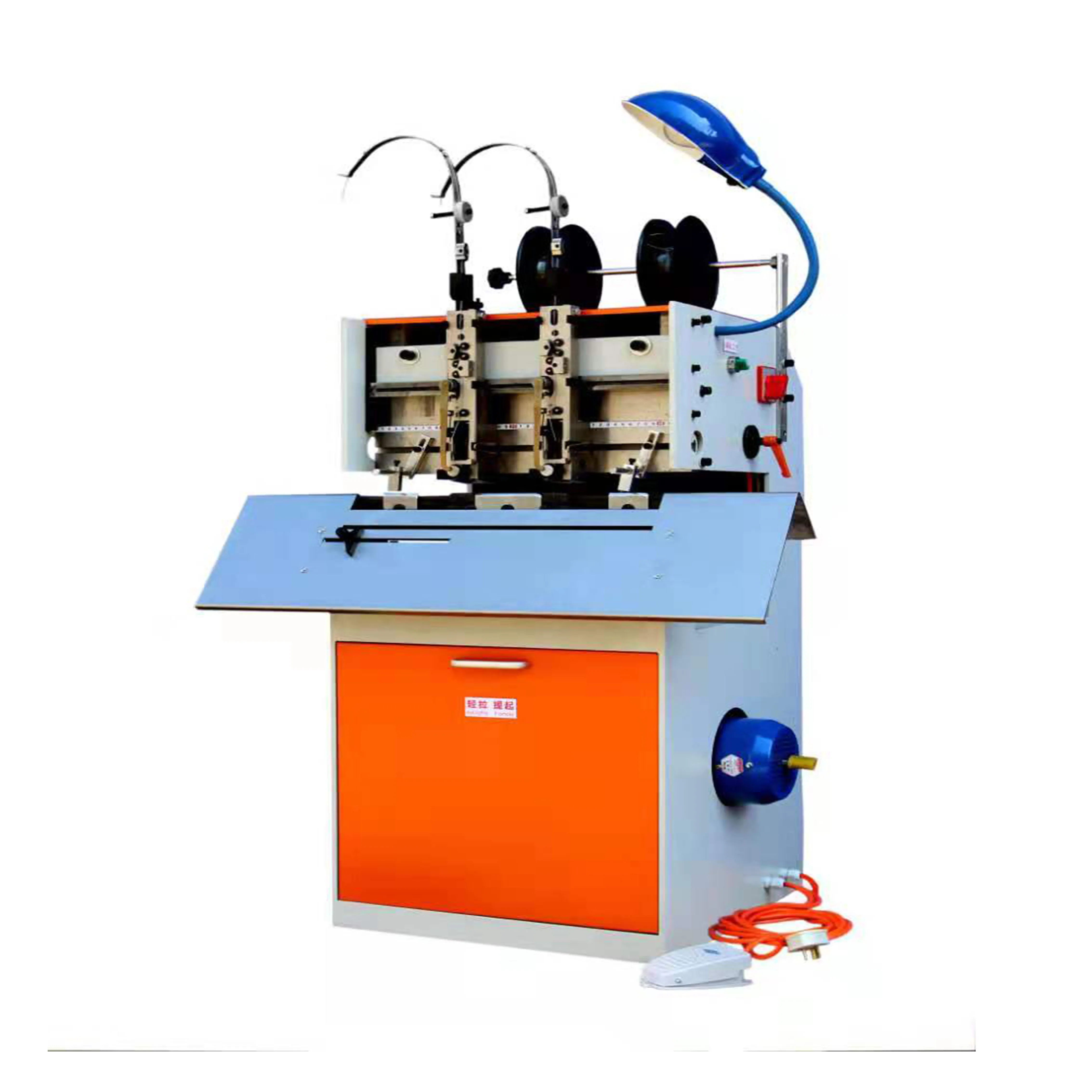 DTD-4 Electric Double Head Saddle Flat Book Stitching Binding Machine  Wire Binding Machine Max Bind 4-8mm