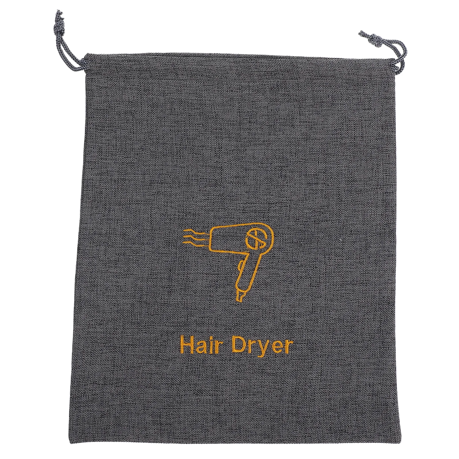 

Hair Storage Bag Faux Linen Dustproof Waterproof Portable Blow Dryer Container Travel Toiletry Pouch Makeup Bags Hair